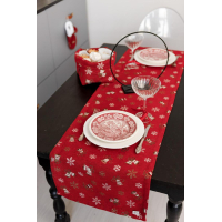 Table runner Provence Bells on red 40 x 140 cm (036822)