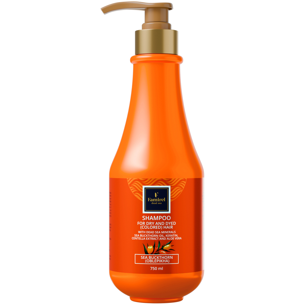 Шампунь Famirel Для сухого та фарбованого волосся з екстрактом обліпихи 750 мл (7290114085137)