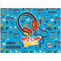 Kite notebook for Headphones A5 sheet music, 20 sheets (K24-405)