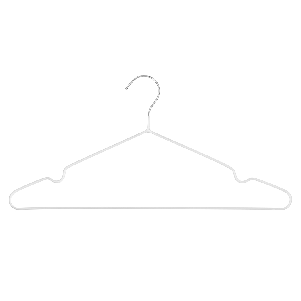 Плічка Ardesto Металеві з ПВХ покриттям Білі 40.5 см 5 шт. (ARHC2805W)