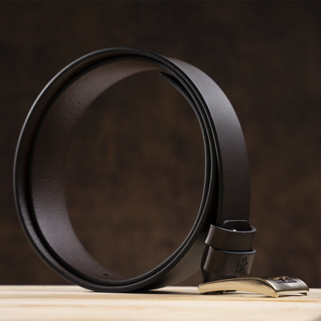 Ремінь Grande Pelle Шкіряний ремінь Коричневий (00776)