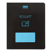 Notebook ZiBi BLACK 48 sheets, cell, blue frame (ZB.1700-02)