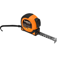 Neo Tools Super Black tape measure, 5mx19mm, with winding lock, magnet (67-242)
