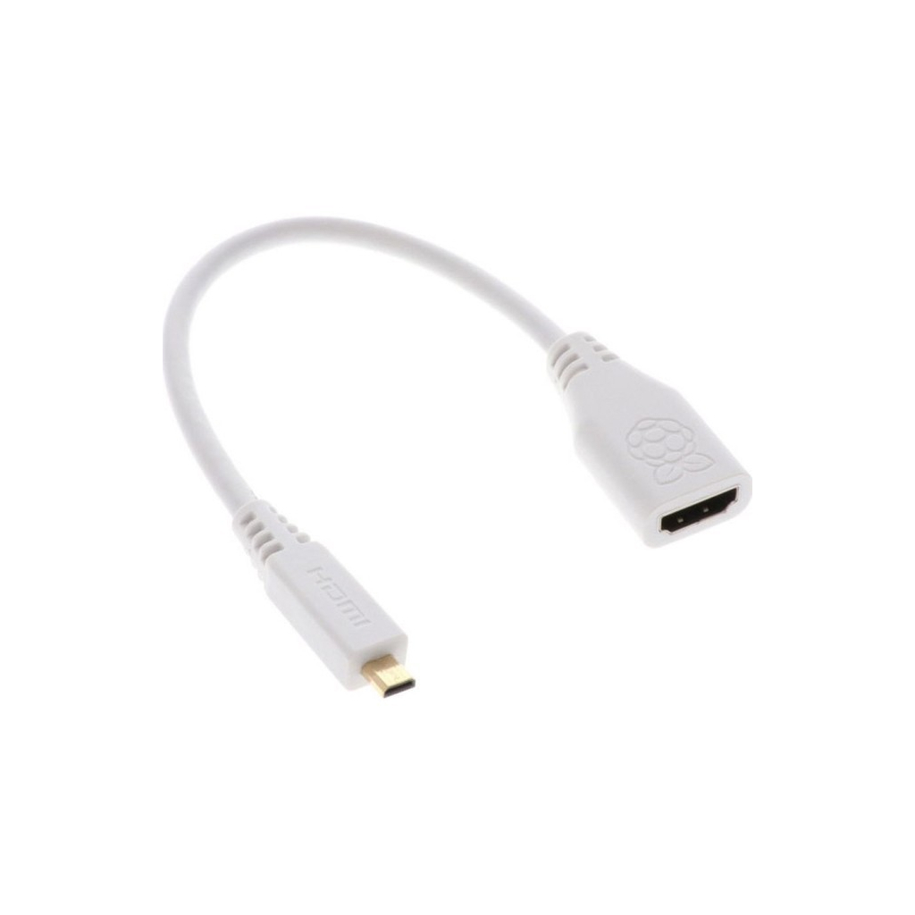 Додаткове обладнання для Мікро ПК Raspberry Pi Кабель-адаптер для Raspberry Pi Micro-HDMI to HDMI (SC0224)