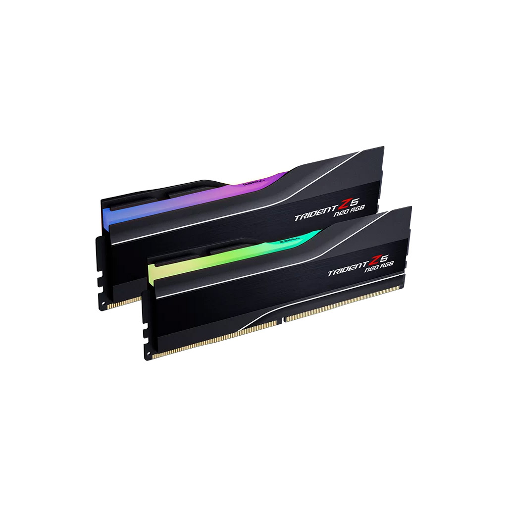 Модуль пам'яті для комп'ютера DDR5 48GB (2x24GB) 6000 MHz Trident Z5 Neo RGB Matte Black G.Skill (F5-6000J4048F24GX2-TZ5NR)