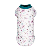 Футболка для тварин Pet Fashion Flora S біла з квітковим принтом (4823082441525)