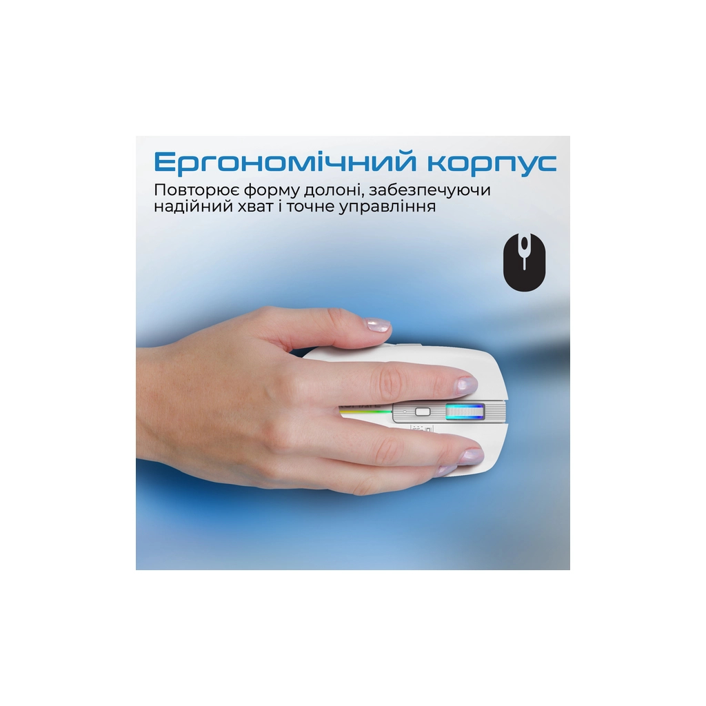 Мишка Promate Kitt Wireless White (kitt.white)