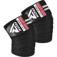 Bandage for sports RDX KR11 Gym Knee Wrap Black/White (WAH-KR11BW)