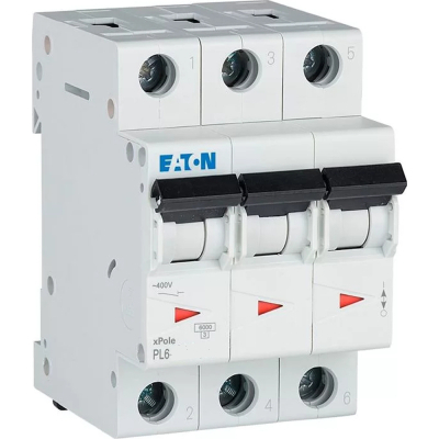 Автоматичний вимикач Eaton 3-п. М3 С 63А PL6 6кА