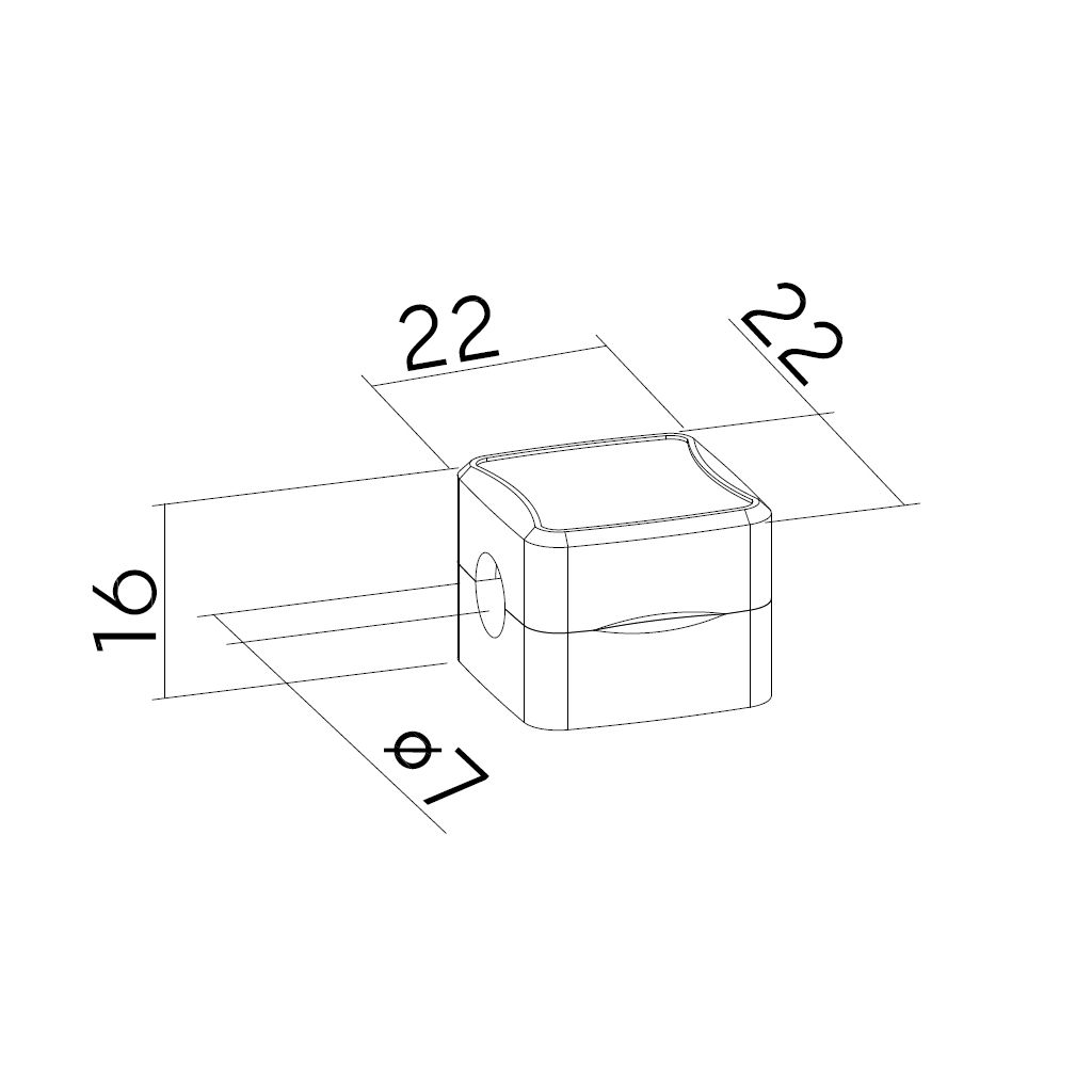 Тримач для кабелю OfficePro CM002B, magnetic clasp, 6шт=1пак, back (CM002B)