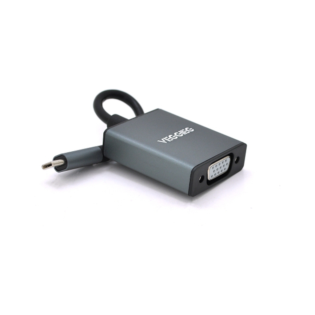 Перехідник USB-C M to VGA F 0.1m black VEGGIEG (TV-S/B/19906) Перехідник USB-C M to VGA F 0.1m black VEGGIEG (TV-S/B/19906)