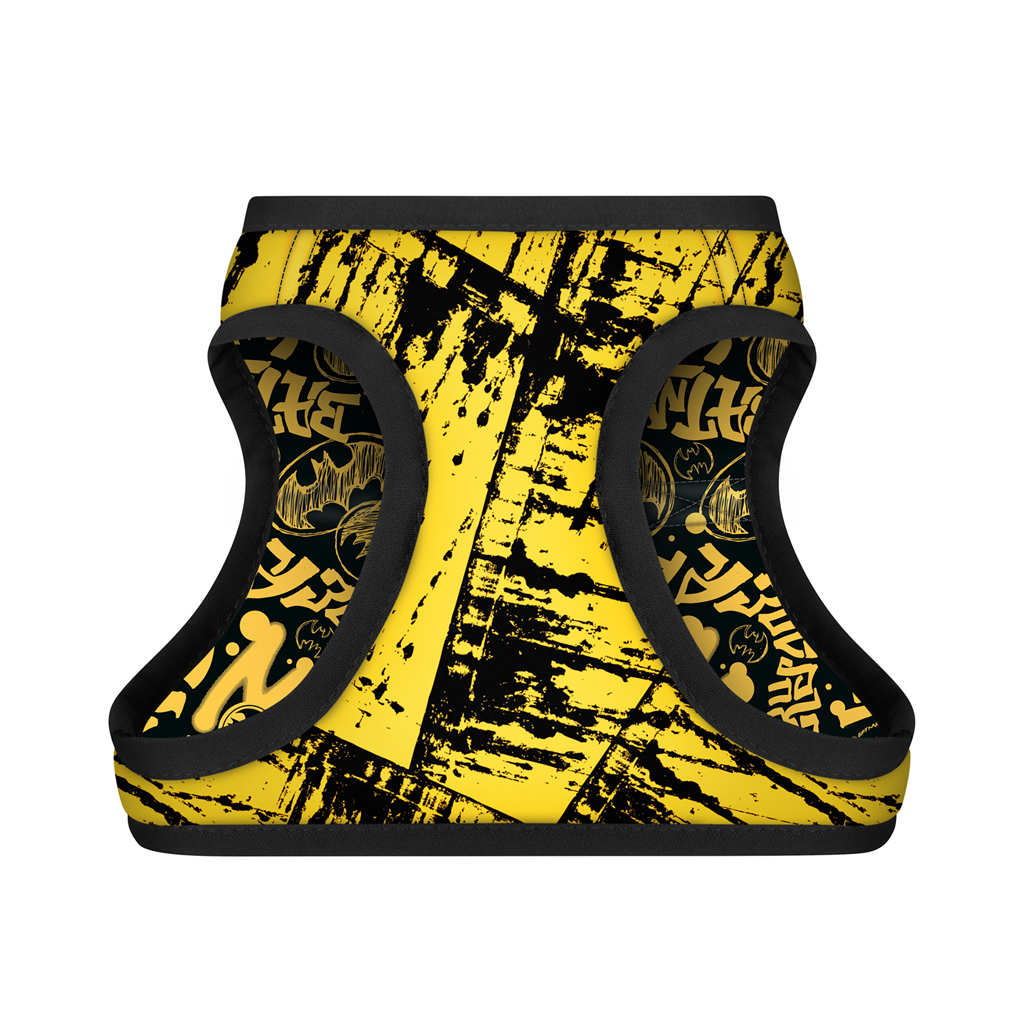 Шлея для собак WAUDOG Clothes м'яка з QR адресником "Бетмен ескіз" XS4 (223-1081)