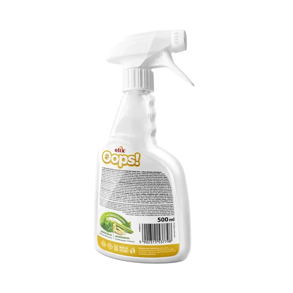 Спрей для тварин Elix Oops для котів 500 мл (5902315537798) Спрей для тварин Elix Oops для котів 500 мл (5902315537798)