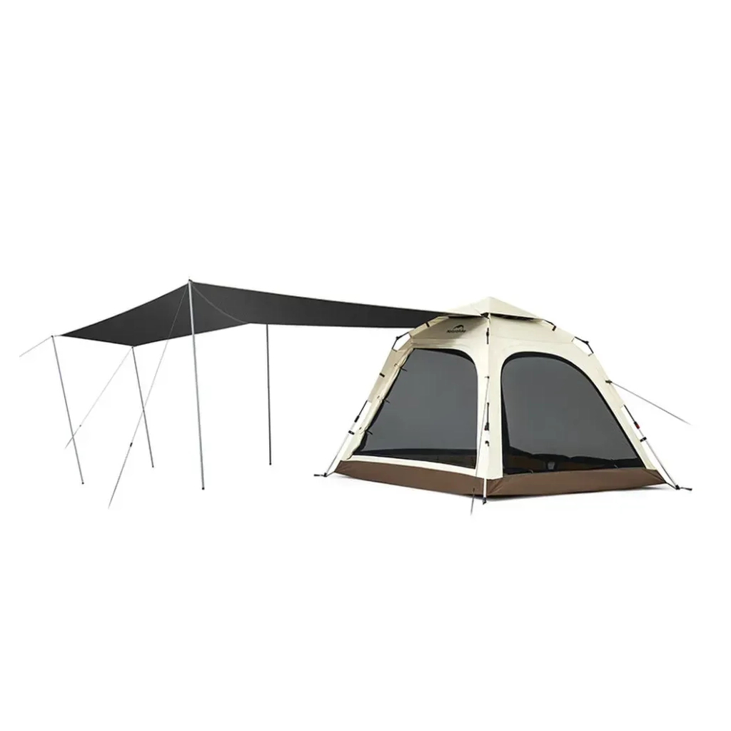 Намет Naturehike тримісний автоматичний із тентом Ango CNK2550WS01 L, коричневий (6975641887799)