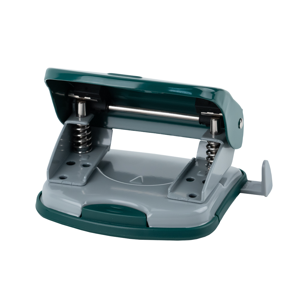 Діркопробивач Axent Exakt-2 металевий, 30арк, Earth colors зелений (3930-30-A)