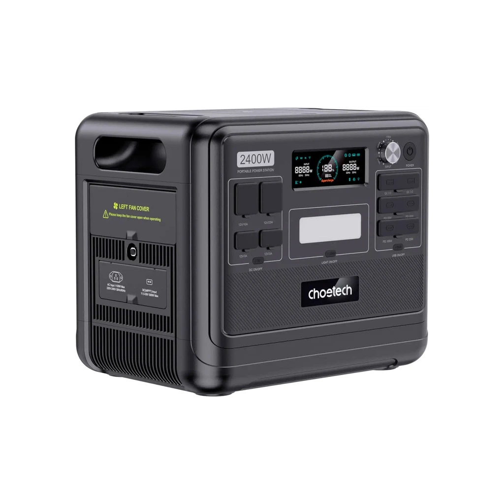 Зарядна станція Choetech BS008-BQB 2400W 2048Wh (BS008-BQB)
