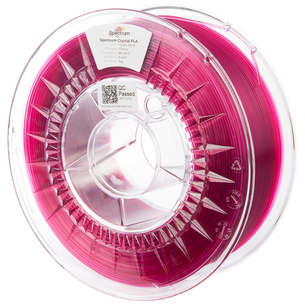 Пластик для 3D-принтера Spectrum PLA Crystal 1.75mm 1kg FROZEN BERRY (80886)