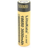 Акумулятор 18650 3600mAh, 3.7V(2.75-4.2V) Liitokala (Lii-36S+)