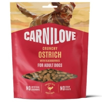 Ласощі для собак Carnilove Crunchy Snack Ostrich with Blackberries 200 г (8595602582587)