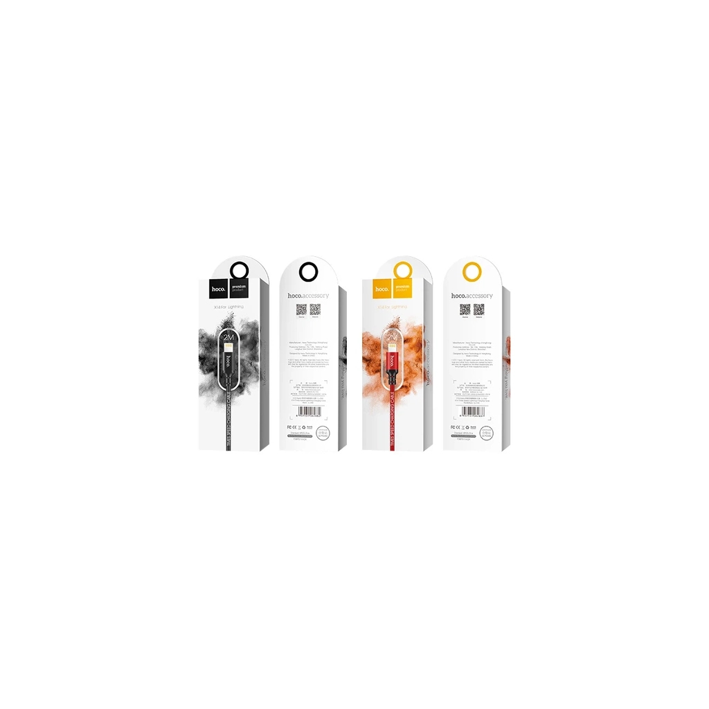 Дата кабель USB 2.0 AM to Lightning 2.0m 2A nylon X14 black HOCO (6957531062882) Дата кабель USB 2.0 AM to Lightning 2.0m 2A nylon X14 black HOCO (6957531062882)