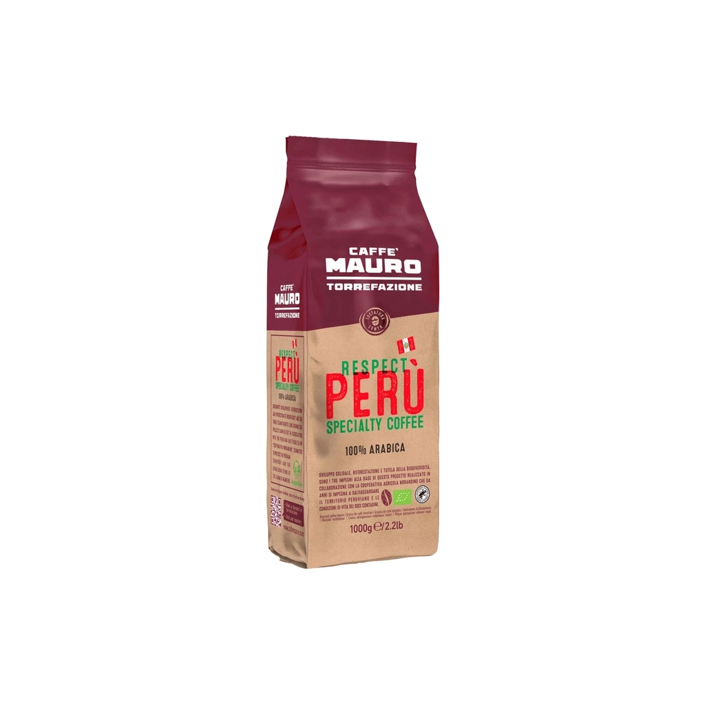 Кава MAURO Peru 100% Arabica Organic в зернах 1 кг (8002530146021) Кава MAURO Peru 100% Arabica Organic в зернах 1 кг (8002530146021)