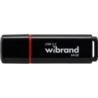 USB флеш накопичувач Wibrand 64GB Scarab Black USB 3.2 (WI3.2/SC64P11B)