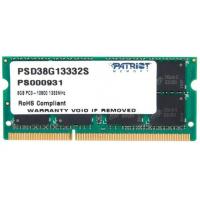 Модуль пам'яті для ноутбука SoDIMM DDR3 8GB 1333 MHz Patriot (PSD38G13332S)