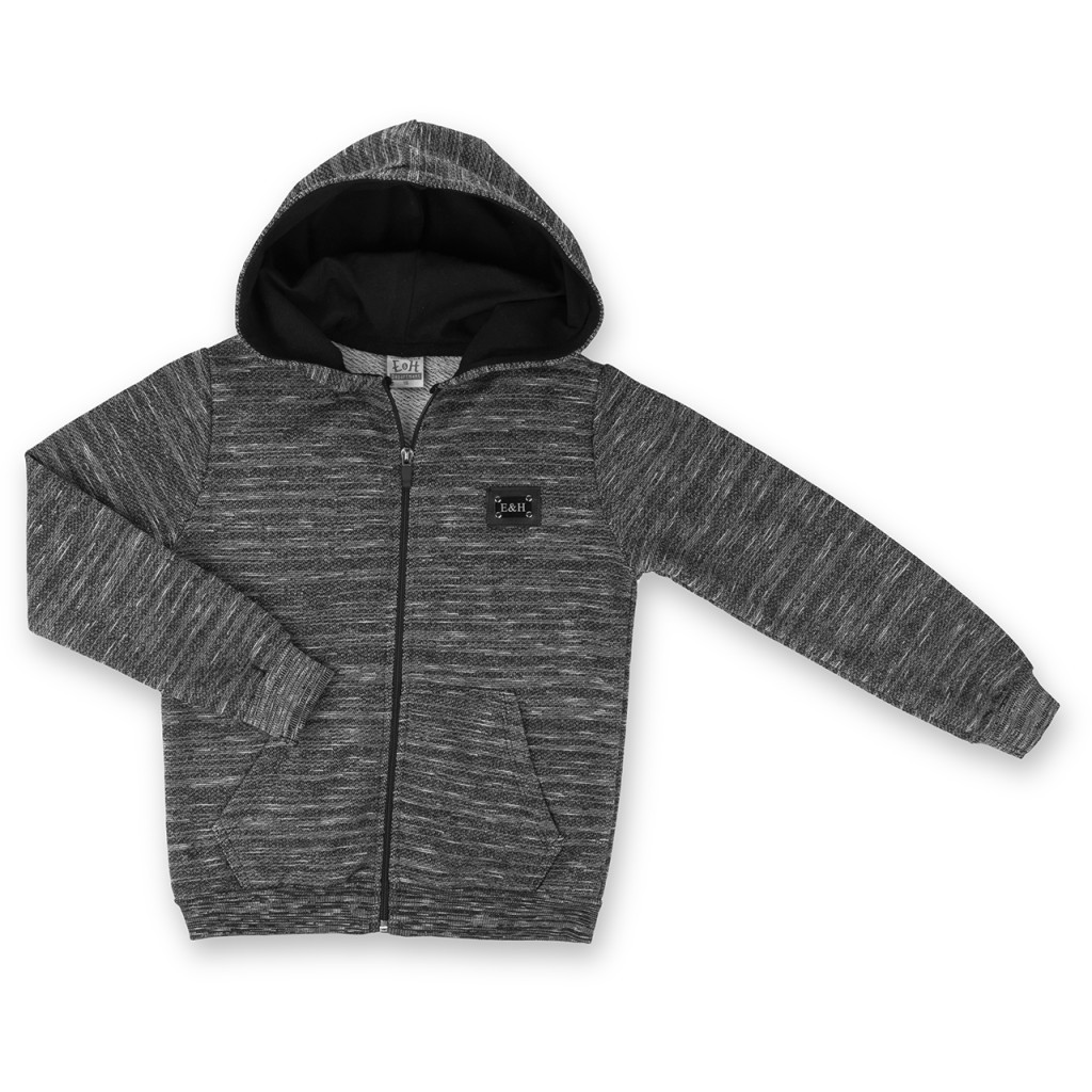 Спортивний костюм дитячий Breeze на блискавці меланжевий (9482-134B-black)