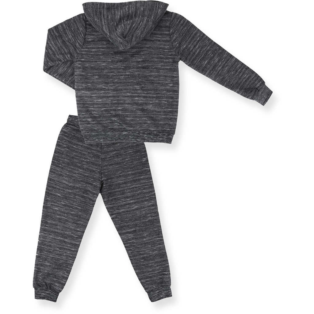 Спортивний костюм дитячий Breeze на блискавці меланжевий (9482-134B-black)