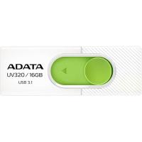 USB флеш накопичувач ADATA 16GB UV320 White/Green USB 3.1 (AUV320-16G-RWHGN)