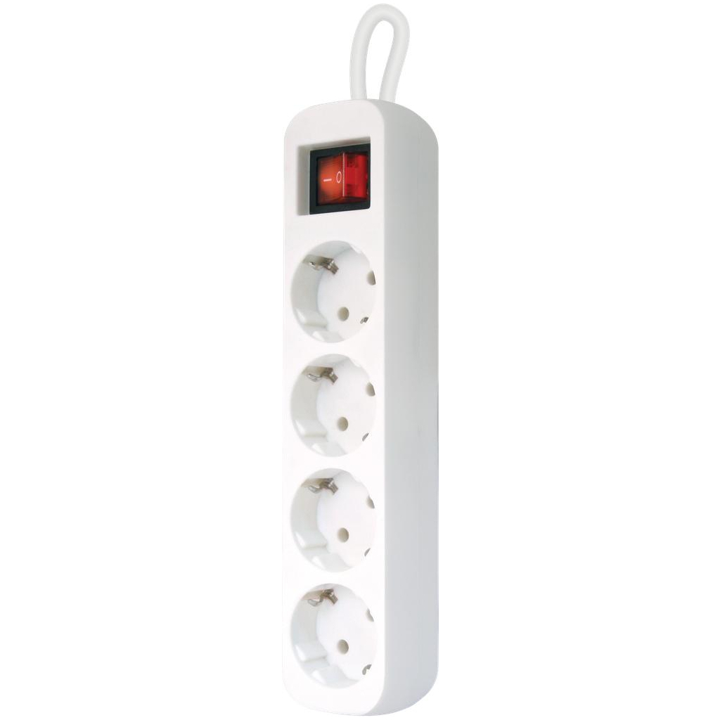 Мережевий подовжувач Defender S430 3.0 m 4 роз switch white (99238)