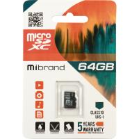 Карта пам'яті Mibrand 64GB microSDXC class 10 UHS-I (MICDXU1/64GB)