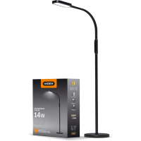 Торшер Videx LED торшер підлоговий чорний14W 3000-5500K 220V (VL-TF07B)