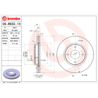 Brembo brake disc 09.B632.10