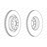 Гальмівний диск FERODO DDF1503C