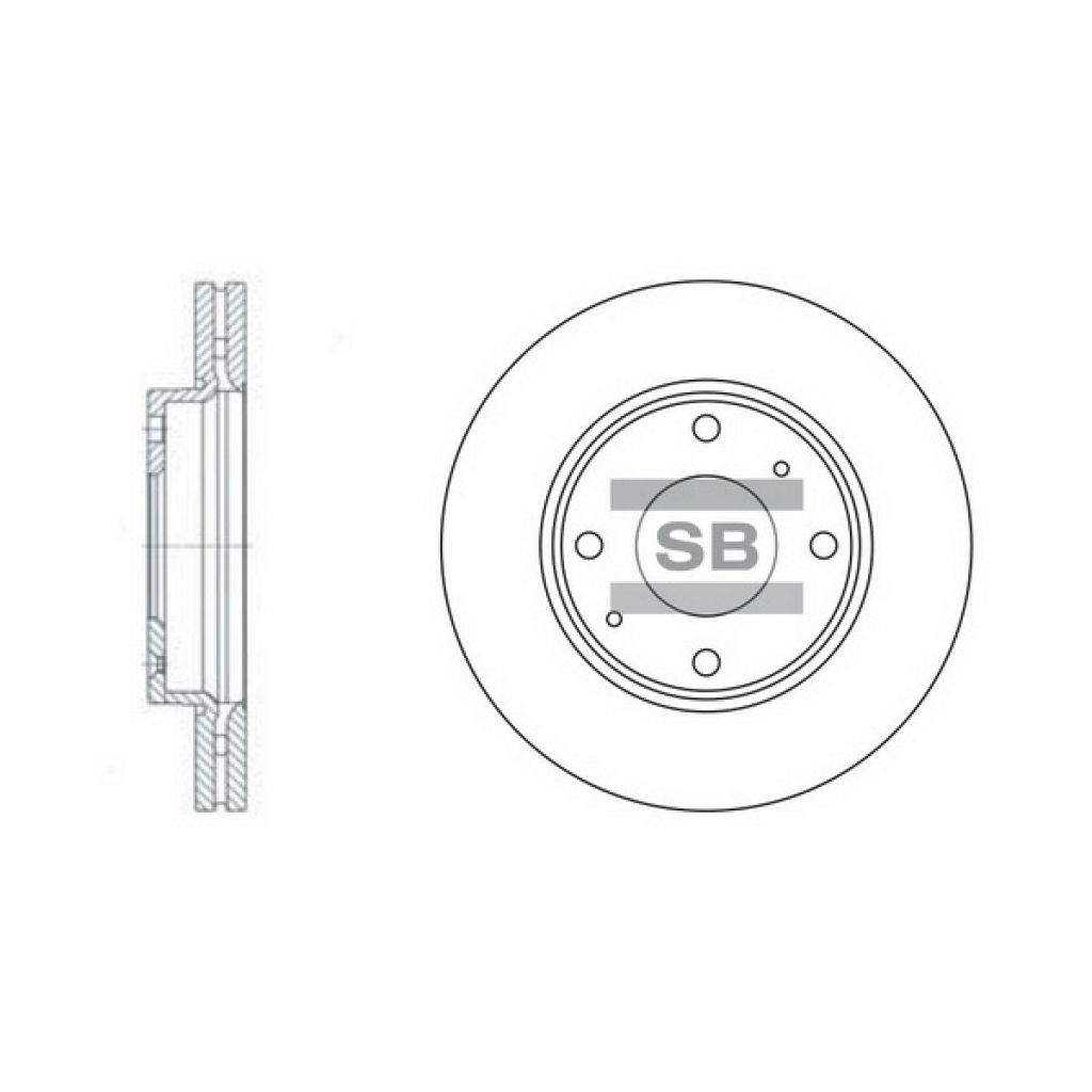 Гальмівний диск HI-Q SD1016