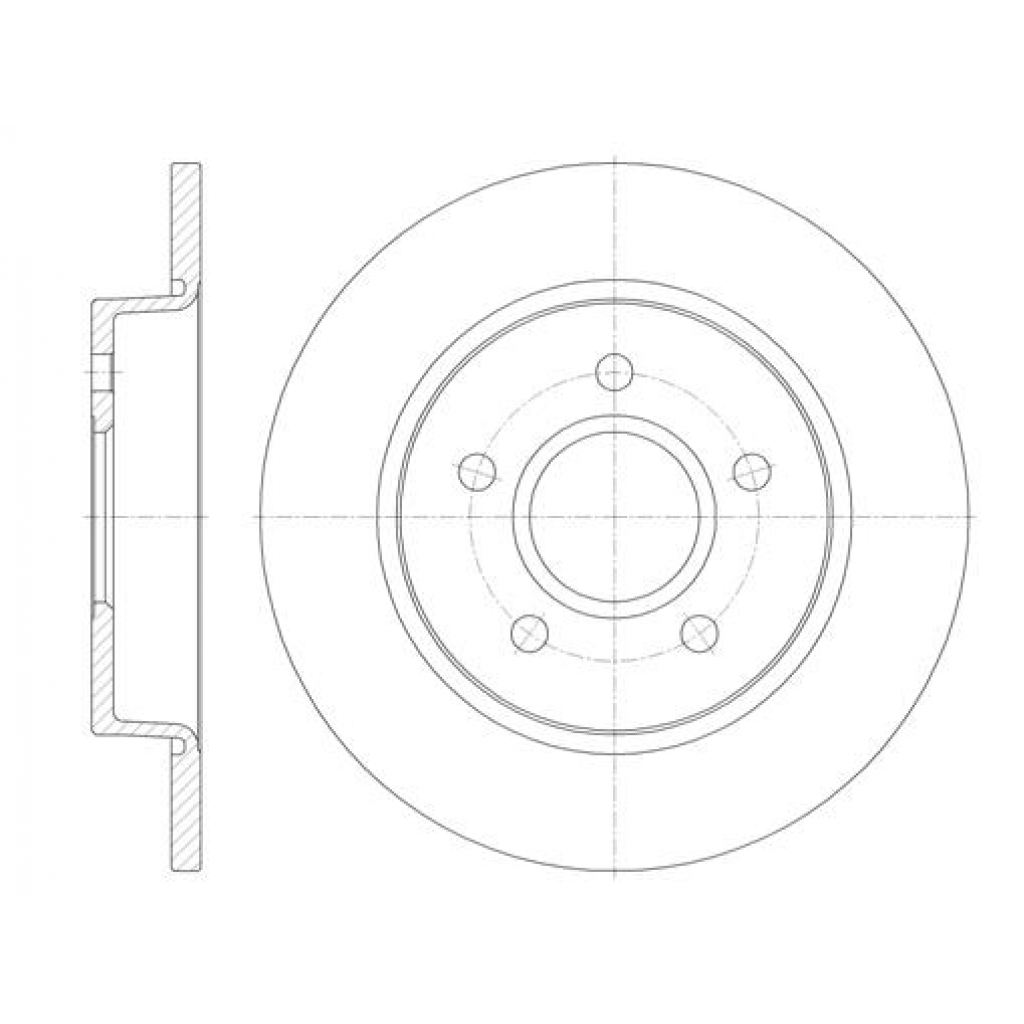 Гальмівний диск REMSA 6846.00