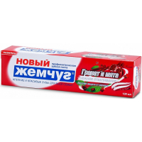 Toothpaste Novy Zhemchug Pomegranate and mint + whitening 100 ml (4600697171364)