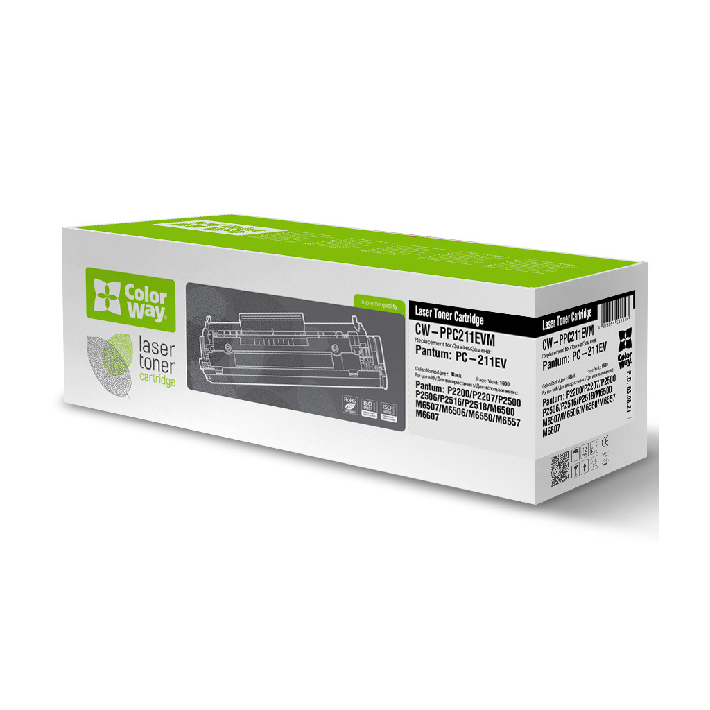 Картридж ColorWay Pantum PC-211EV, P2200/2207/2506/M6500/M6607 (CW-PPC211EVM) Картридж ColorWay Pantum PC-211EV, P2200/2207/2506/M6500/M6607 (CW-PPC211EVM)