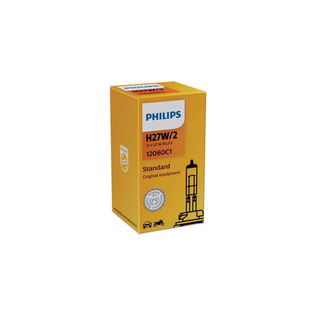 Автолампа Philips 12060C1 H27W/2 12V 27W (3410)