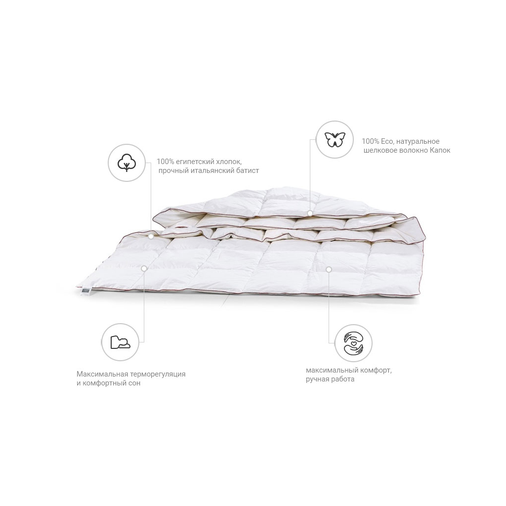 Ковдра MirSon шовкова Deluxe Hand Made 0532 літо 200x220 см (2200000459749)