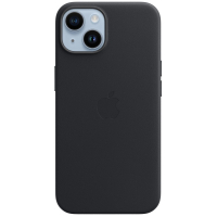 Чохол до мобільного телефона Apple iPhone 14 Leather Case with MagSafe - Midnight (MPP43ZM/A/MPP43ZЕ/A)