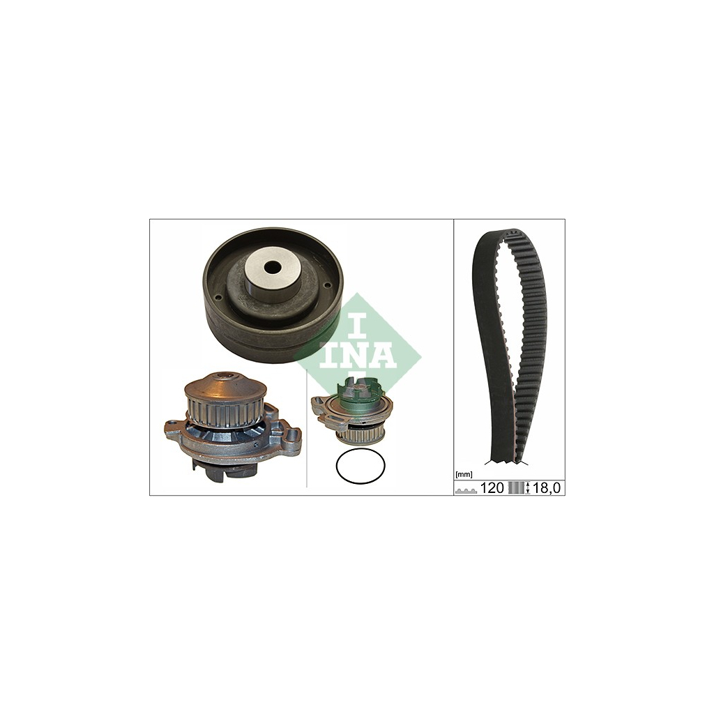 Комплект ременя ГРМ з помпой INA 530 0151 30 Комплект ременя ГРМ з помпой INA 530 0151 30