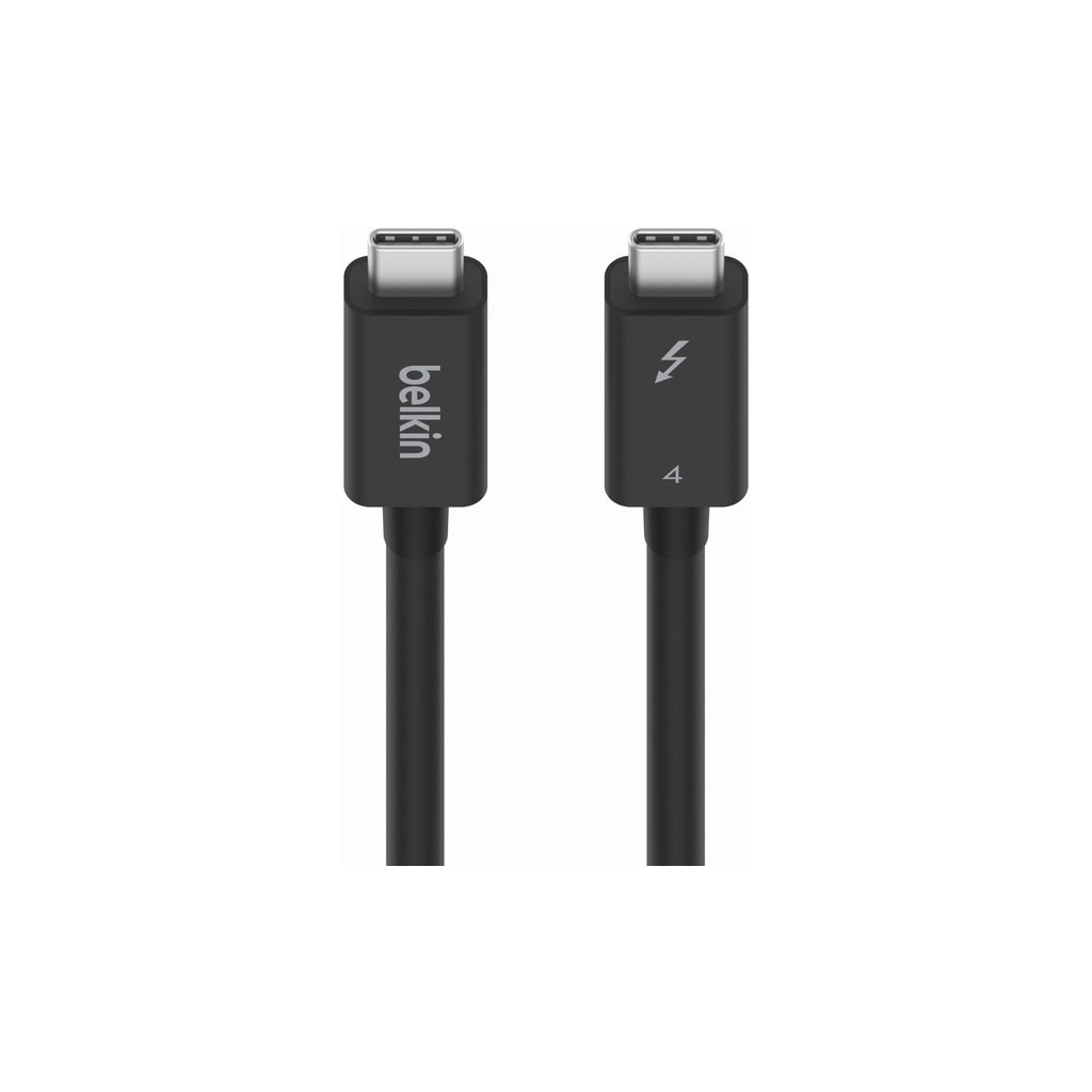 Дата кабель USB-C to USB-C 2.0m Thunderbolt 4 40Gbps 100w black Belkin (INZ002BT2MBK)