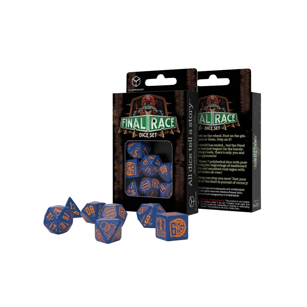 Набір кубиків для настільних ігор Q-Workshop Final Race Dice Set Road Fever (STFR90)