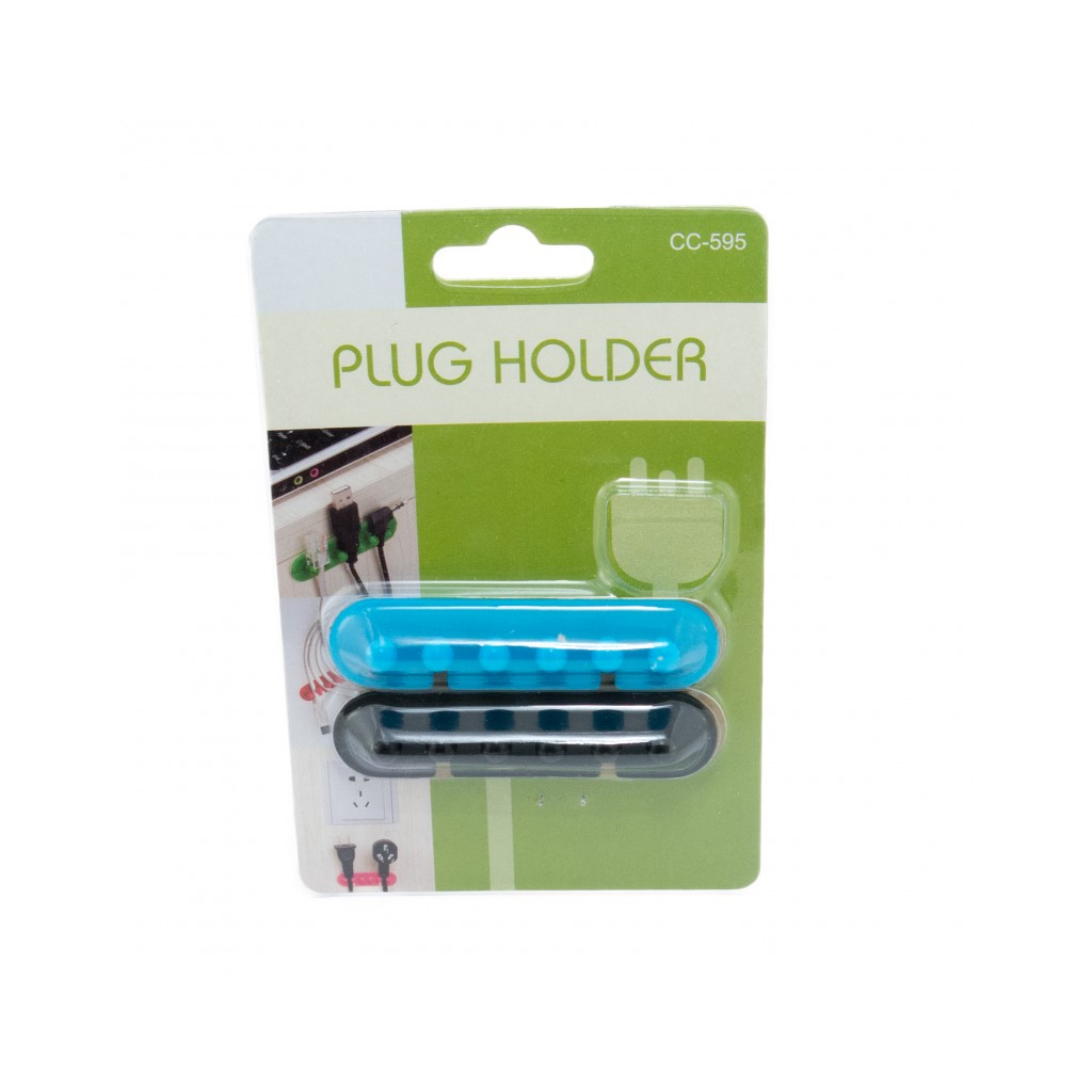 Тримач для кабелю Extradigital CC-595 Cable Clips, Black/Blue (KBC1725)