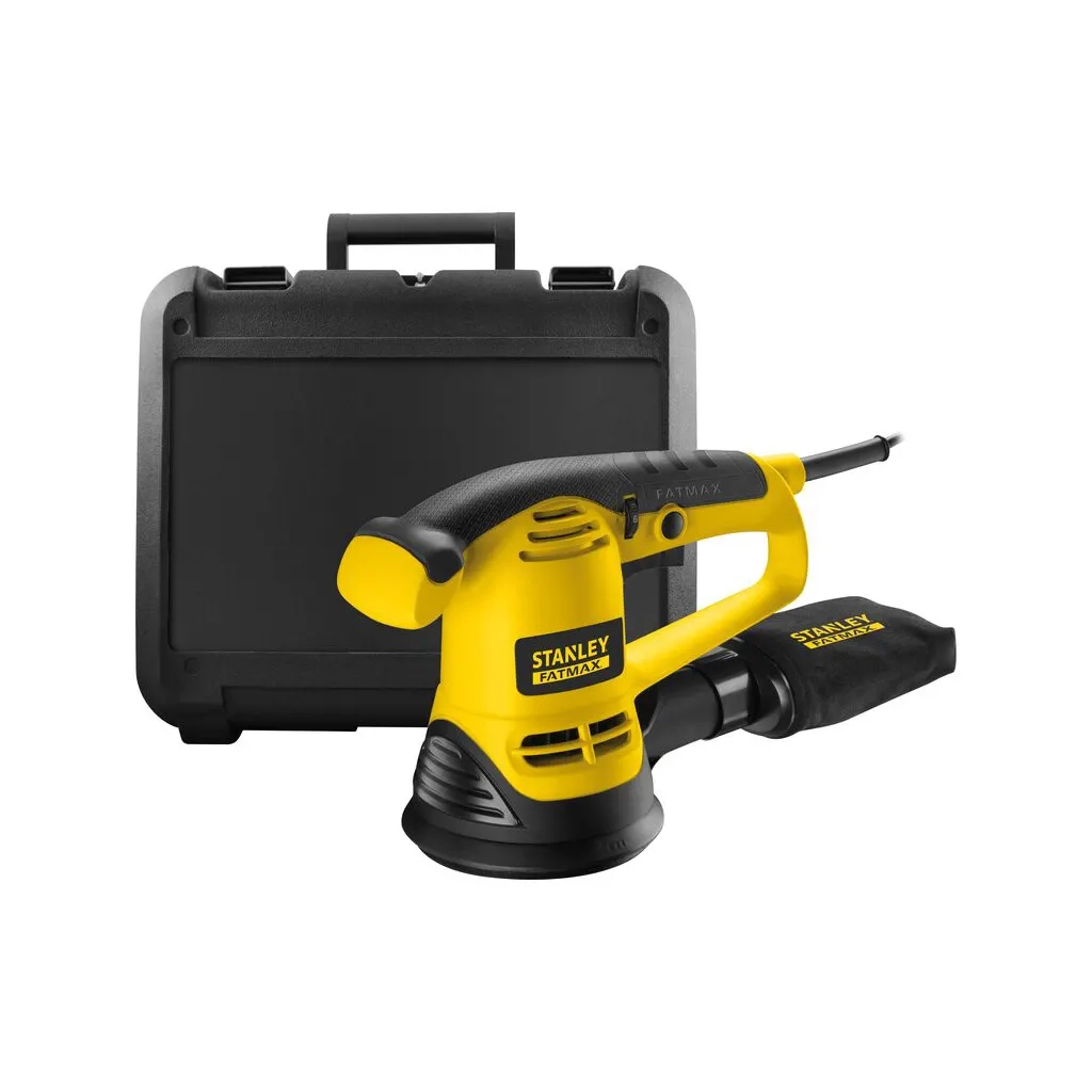 Шліфувальна машина Stanley FatMax, 480W, 4000-12000 об/хв, диск 125 мм, 3,9 кг, кейс (FME440K) Шліфувальна машина Stanley FatMax, 480W, 4000-12000 об/хв, диск 125 мм, 3,9 кг, кейс (FME440K)