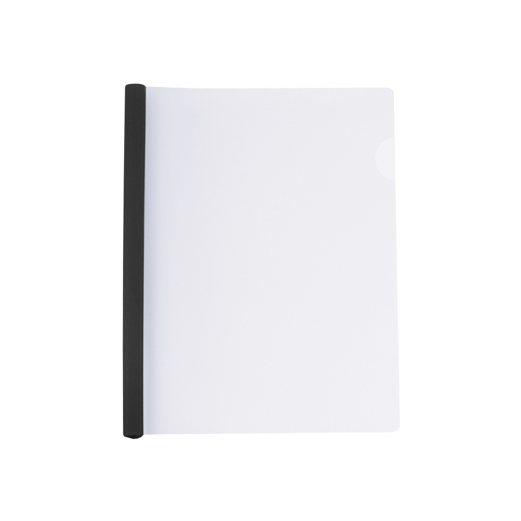 Папка-швидкозшивач Economix А4 з планкою-затиском 10 мм (2-65 аркушів), чорна (E31205-01) Папка-швидкозшивач Economix А4 з планкою-затиском 10 мм (2-65 аркушів), чорна (E31205-01)