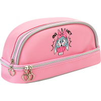 Cool For School pencil case 2 compartments pink (CF87219)