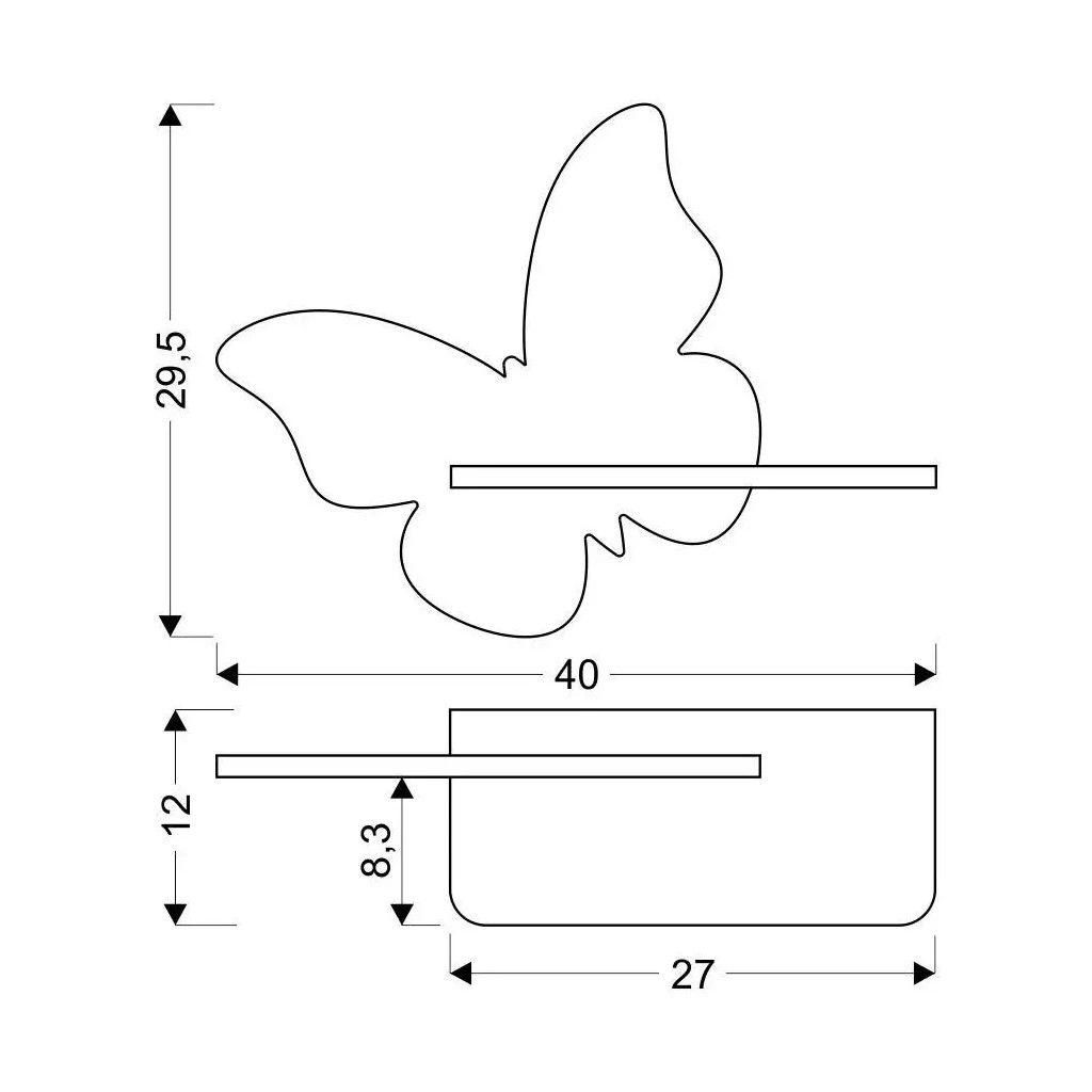 Світильник Candellux BUTTERFLY (21-85177) Світильник Candellux BUTTERFLY (21-85177)